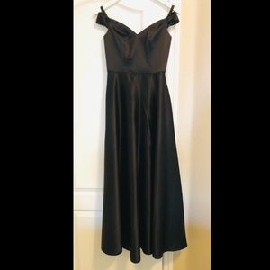DB STUDIO DAVIDS BRIDAL BLACK DRESS